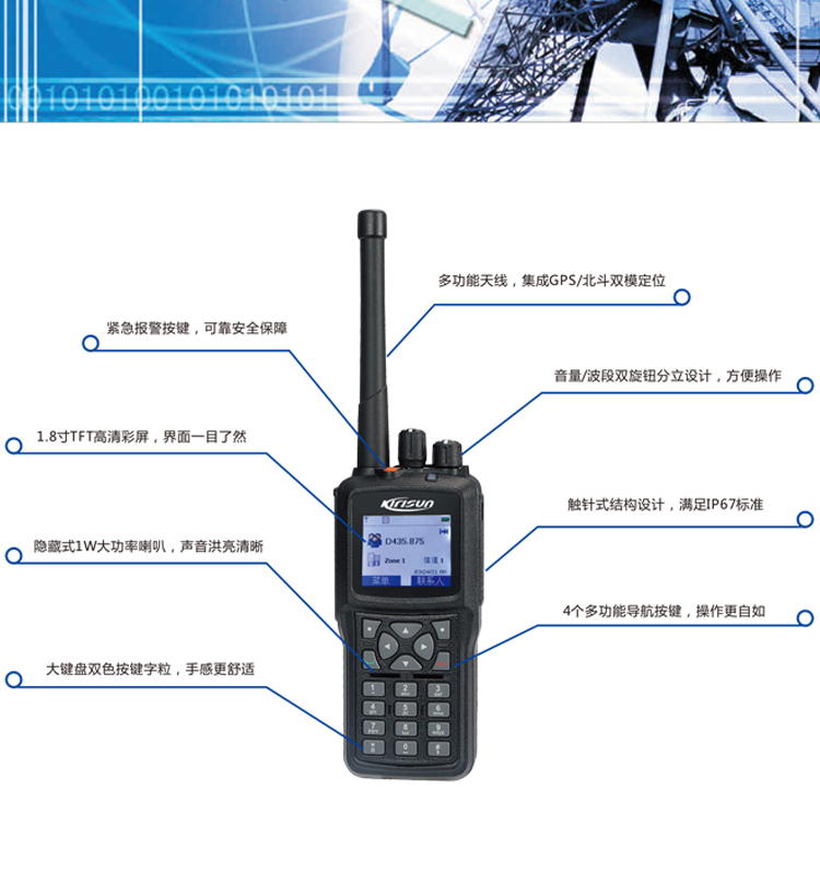 科立讯数字对讲机DP980